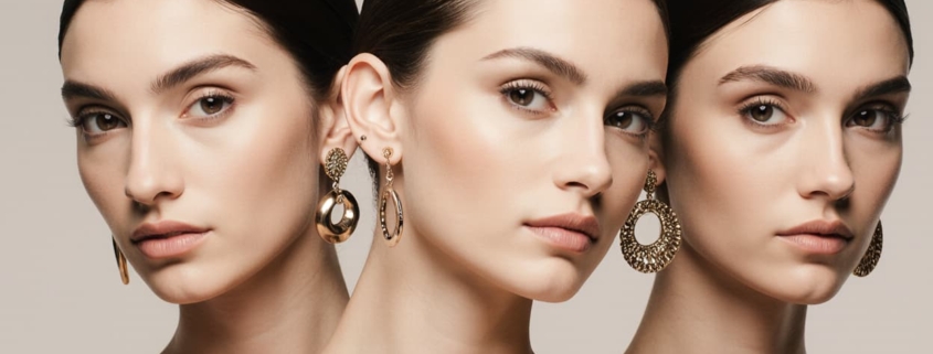Boucles d'oreille et forme du visage
